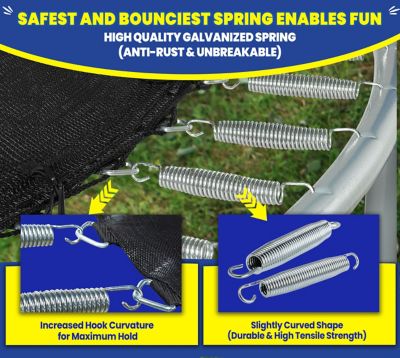 Image showing  Machrus 7.5 FT Round Trampoline Set with Safety Enclosure System