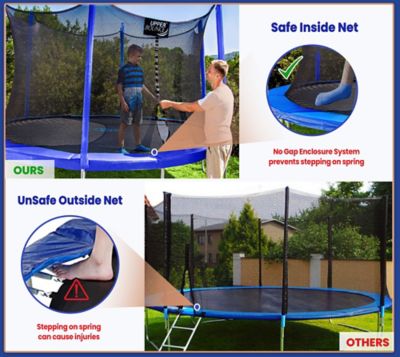 Image showing  Machrus 7.5 FT Round Trampoline Set with Safety Enclosure System