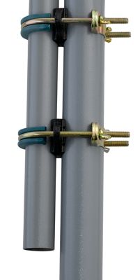 Image showing  Trampoline Enclosure Pole Connectors, 16-Pack, For Poles Up to 1.5 in. and Legs Up to 1.75 in.