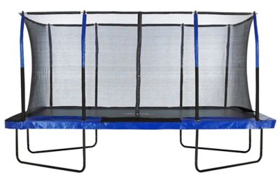 Upper Bounce 8 ft. x 14 ft. Mega Rectangular Trampoline, Blue/Yellow