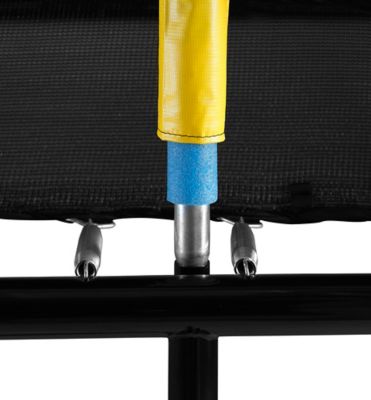 Image showing 6 th Upper Bounce Mega 9 ft. x 15 ft. Rectangle Trampoline, Blue/Yellow