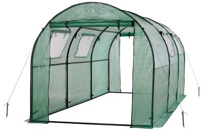 Ogrow Machrus Ogrow Deluxe 2-Door Walk-In Tunnel Greenhouse 180 in. x 72 in.