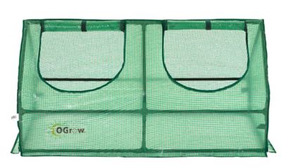 Image showing  Machrus Ogrow Compact Outdoor Seed Starter Greenhouse Cloche with PE Protection Cover - 47 in. x 24 in.