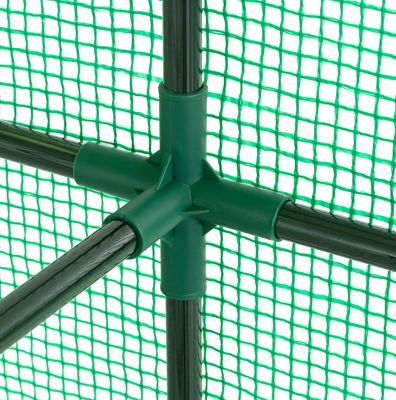 Image showing 5 th Ogrow Machrus Ogrow Deluxe Walk-In Greenhouse with 2 Tiers and 8 Shelves - 56 in. x 56 in., Anchors Included