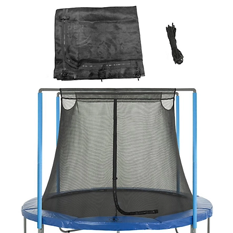 Upper Bounce Replacement Trampoline Safety Net, Fits 12 ft. Round Trampolines, Using 2 Arches