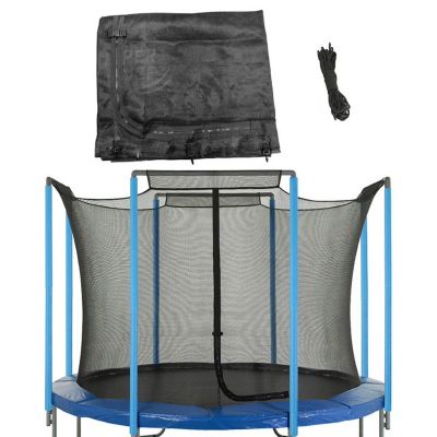 Upper Bounce Replacement Trampoline Safety Net, Fits 12 ft. Round Trampolines, Using 4 Arches