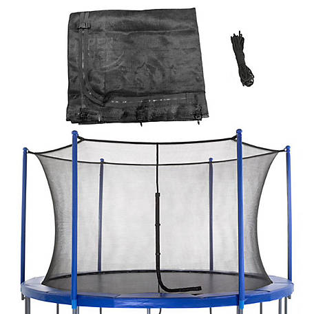 Bungees Included Upper Bounce Universal Trampoline Net to Enclose a Variety Use for Multiple Amount of Poles 