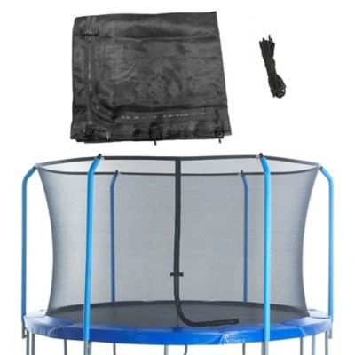 Upper Bounce Trampoline Safety Net, Fits 14 ft. Round Trampoline, Using 6 Curved Poles