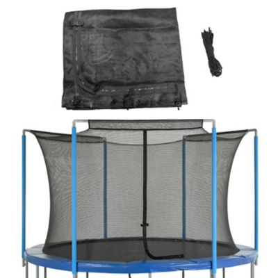 Upper Bounce Machrus Trampoline Net - Trampoline Safety Net Fits 6 ft Round Trampolines using 3 Arches