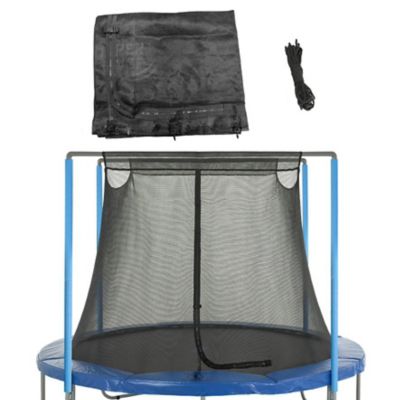 Upper Bounce Machrus Trampoline Net - Trampoline Safety Net Fits 8 ft Round Trampolines using 2 Arches