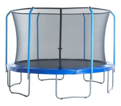 Image showing 5 th Upper Bounce Replacement Trampoline Enclosure Net, 8 ft., 6 Curved Poles, Top Ring Frame