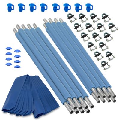 Upper Bounce Machrus Straight Trampoline Safety Enclosure Poles, Hardware Included, 8-Pack