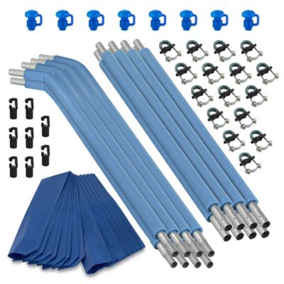Upper Bounce Trampoline Replacement Poles and Hardware, 43.5 in. Pole Size, 85.25 in. H, For Top Ring Enclosures, 8 pc.
