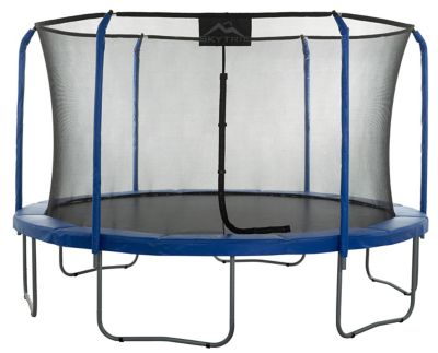 Skytric Machrus Skytric 11 FT Round Trampoline Set with Premium Top-Ring Flex Frame Safety Enclosure System