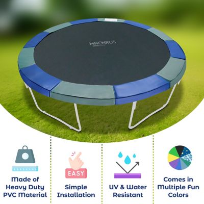 Image showing  Super Trampoline Safety Pad for 12 ft. Round Trampolines, Blue/Green