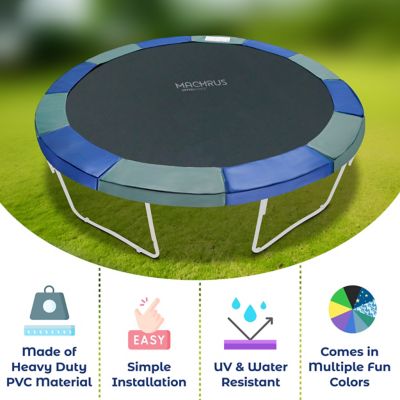 Image showing 1 th Upper Bounce Super Trampoline Safety Pad for 15 ft. Round Trampolines, Blue/Green