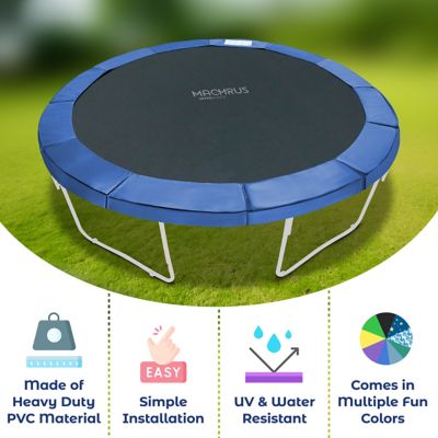 Image showing  Machrus Upper Bounce Trampoline Safety Pad for 8 ft. Round Trampolines, Blue