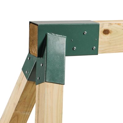Image showing 5 th Swingan Powder-Coat A-Frame Bracket, Green, Bolts Included