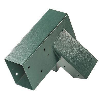 Image showing  Powder-Coat A-Frame Brackets, Green, Bolts Included, 2-Pack