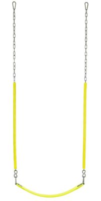 Image showing  Belt Swing with Soft Grip Chain, Yellow, For All Ages, Fully Assembled