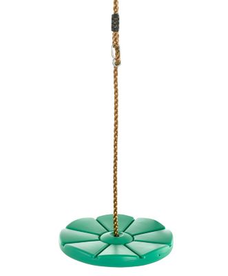Swingan Cool Disc Swing with Adjustable Rope, Green, Fully Assembled