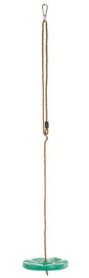 Image showing  Cool Disc Swing with Adjustable Rope, Green, Fully Assembled