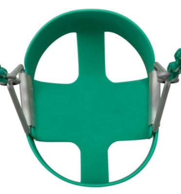 Image showing 5 th Swingan High-Back Full-Bucket Toddler and Baby Swing with Vinyl-Coated Chain, Green, Fully Assembled