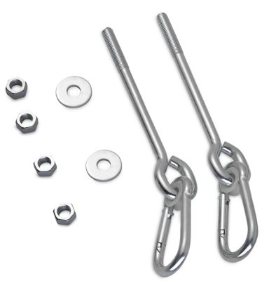 Swingan 6.5 in. Screw Swing Hanger with 4 in. Snap Hook, 2-Pack