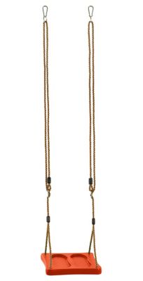 Swingan Machrus One-of-a-Kind Standing Swing with Adjustable Ropes, Orange, Fully Assembled