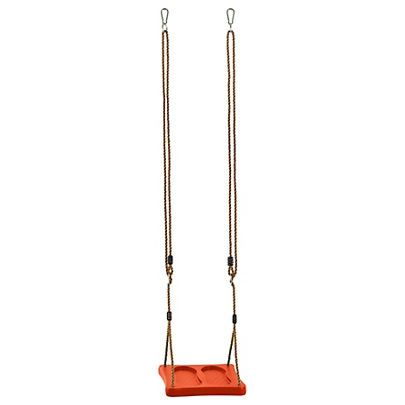 Swingan Machrus One-of-a-Kind Standing Swing with Adjustable Ropes, Orange, Fully Assembled