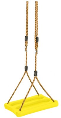 Swingan Machrus One-of-a-Kind Standing Swing with Adjustable Ropes, Yellow, Fully Assembled