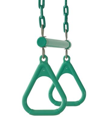 Image showing  Trapeze Swing Bar, Green, For 8-10 ft. Swing Beam, 440 lb. Capacity, For Ages 3+
