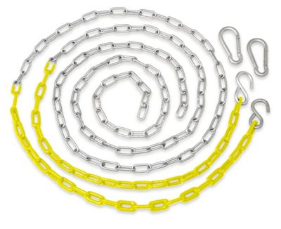 Swingan Vinyl-Coated Chain, Yellow, 2-Pack