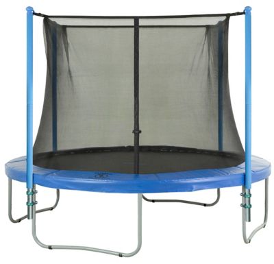 Image showing  Machrus Trampoline Safety Enclosure Set, Includes Net, Poles and Foam Sleeves, Fits 10 ft. Round Frame with 4 Legs