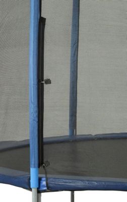 Image showing  Machrus Trampoline Safety Enclosure Set, Includes Net, Poles, Foam Sleeves, Fits 10 ft. Round Frame, with 8 Poles