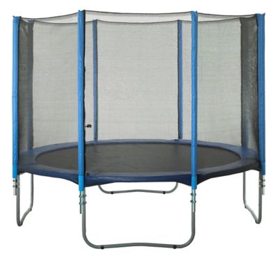Image showing  Machrus Trampoline Safety Enclosure Set, Includes Net, Poles and Foam Sleeves, Fits 14 ft. Round Frame, UBESOS148