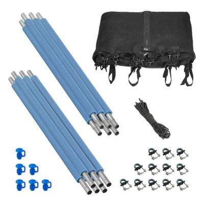 Upper Bounce Machrus Trampoline Safety Enclosure Set, Includes Net, Poles and Sleeves, Fits 16 ft. Round Frame