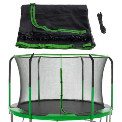 Image showing  Trampoline Net Replacement, Light Green, 108 in. H, Fits 11 ft. Round Trampoline Frames
