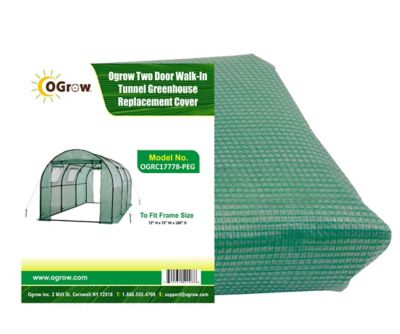 DECOHS Walk-in Greenhouse Replacement Cover with Roll-Up Zipper Door 56x56x76 inch PE Greenhouse Cover for Outdoor Plant Gardening Plants Cold Frost Protection Wind Rain Proof Frame Not Include 
