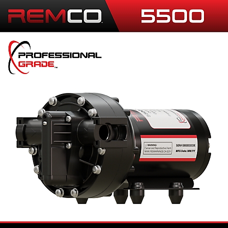 Remco Professional Grade 5500, 4.0 GPM, 60 PSI on Demand 12 Volt Sprayer Pump with 3/4 in. QA Ports