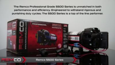 Image showing  5.3 GPM Professional Grade 5500 12V Sprayer Pump with 3/4 in. QA Ports, 60 PSI, On Demand