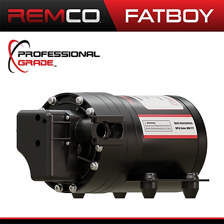 Remco Professional Grade Fatboy, 7.0 GPM, 60 PSI On Demand, 12 Volt Sprayer Pump with 3/4" QA Ports