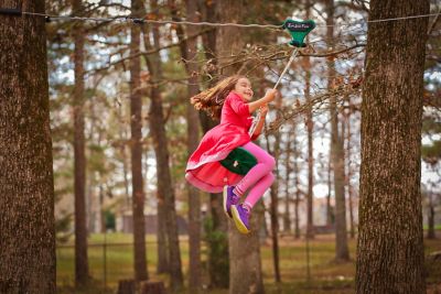 Image showing 5 th Adventure Parks Z70 Total 70 ft. Zip Line Bundle