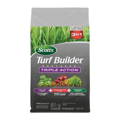 Scotts 26.64 lb. 8,000 sq. ft. Turf Builder Southern Triple Action Weed and Feed