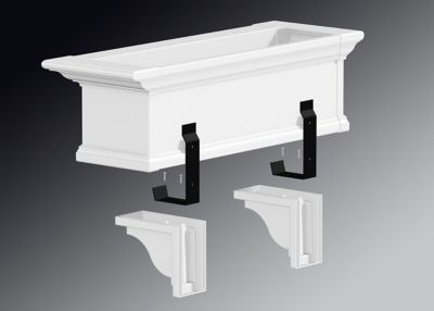 Image showing  Yorkshire Decorative Brackets, White, 2-Pack