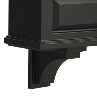 Image showing  Nantucket Decorative Brackets, Black, 2-Pack