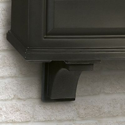Image showing  Nantucket Decorative Brackets, Black, 2-Pack