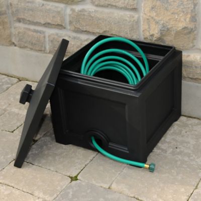 Image showing  100 ft. Fairfield Garden Hose Bin, Black