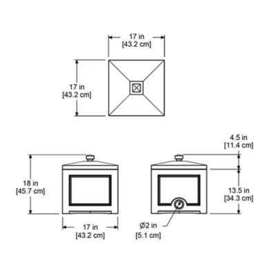 Image showing  100 ft. Fairfield Garden Hose Bin, Black