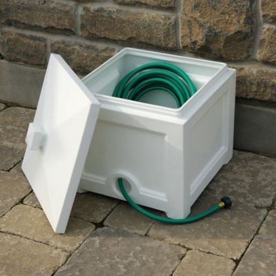 Image showing  100 ft. Fairfield Garden Hose Bin, White